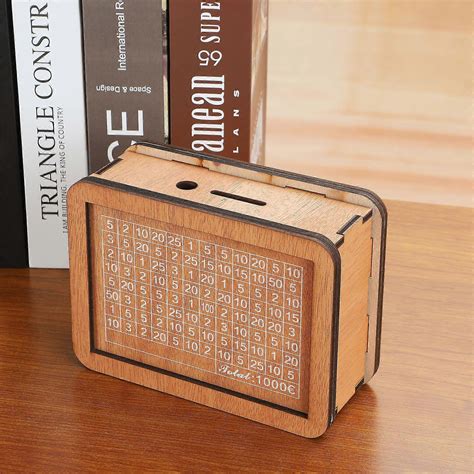 Wooden Secret Puzzle Box Toys Beech Wood Money Holder Handmade Storage