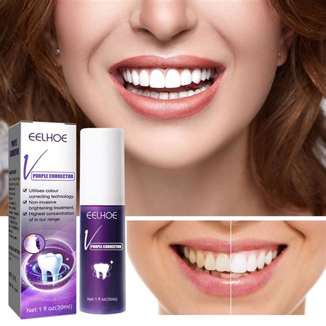 Purple Toothpaste for Teeth Whitening, Color Corrector Whitening ...