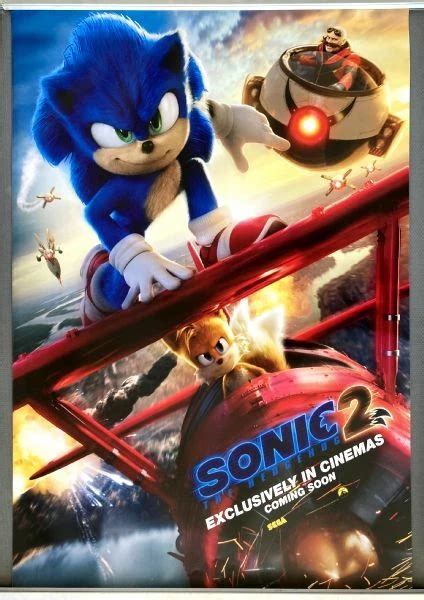 Imagem Do Sonic 2 - CINEMA POSTER: SONIC THE HEDGEHOG 2 2022 (Advance One Sheet) Jim Carrey ...