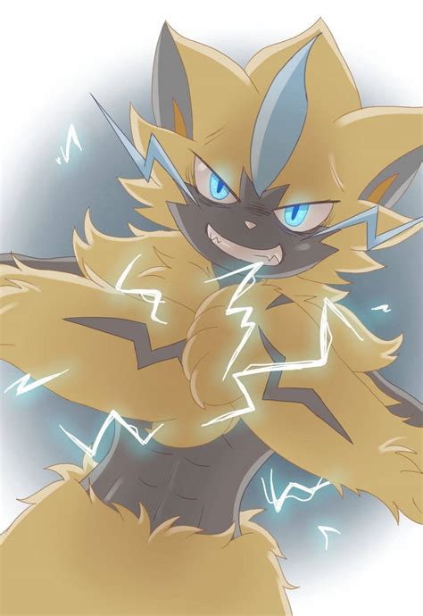 Download Zeraora Fists Together Electricity Wallpaper | Wallpapers.com