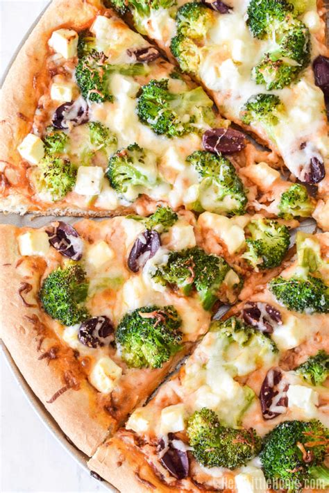 Broccoli Pizza (Easy Recipe) | Hello Little Home