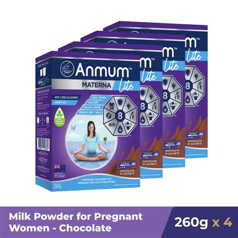 Anmum Materna Pregnancy Milk Powder Lite Choco 260g x4 | Lazada PH