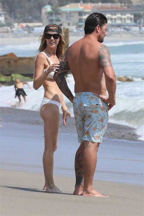 Christina Haack in a White Bikini on the Beach in an Orange County 08