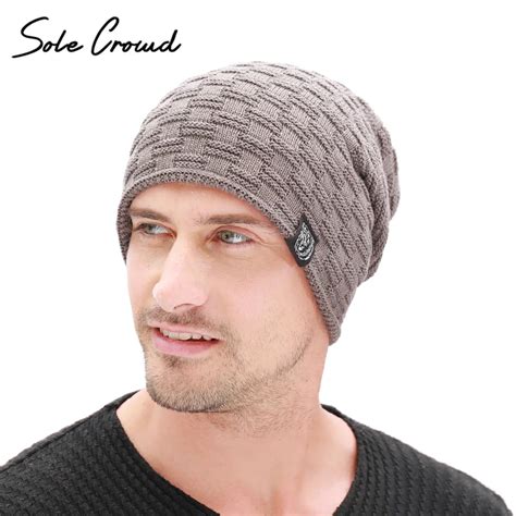Модные тканевые шапки Skullies Beanies для мужчин, зимние Бархатные ...