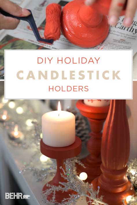 diy project colorful candlesticks colorfully behr diy holiday