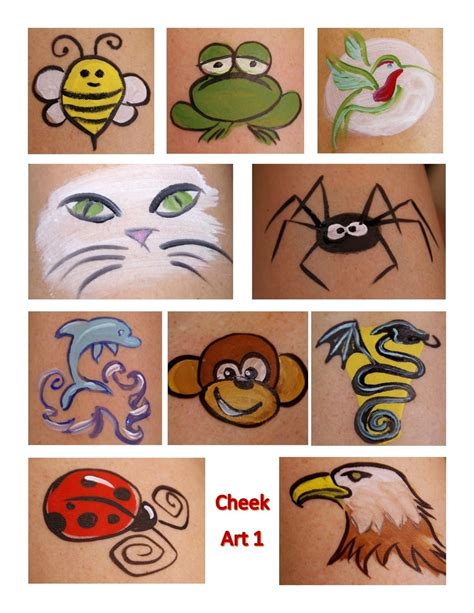 Simple Face Painting Ideas Printable