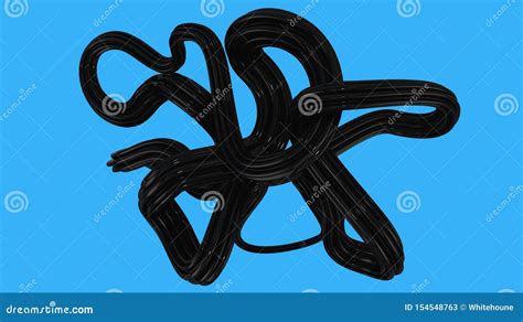 great black plastic   object isolated stock illustration