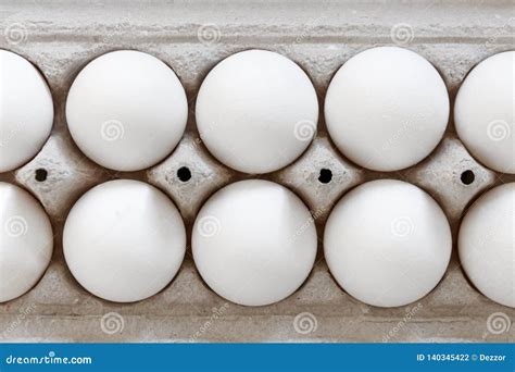 White Egg Organic Carton Package, Close Up View Stock Photo - Image of group, healthy: 140345422