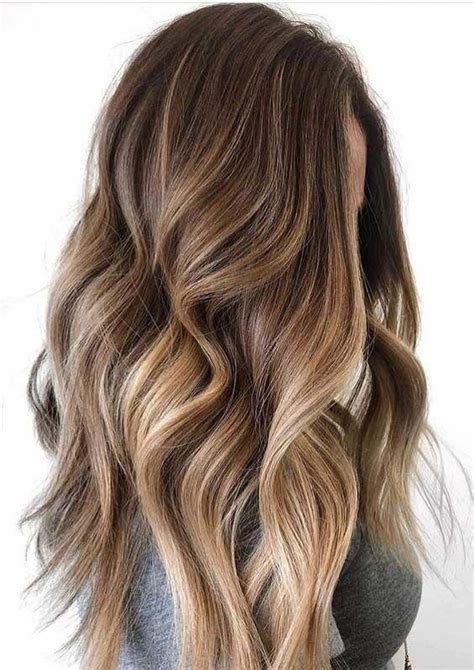 Subtle highlights brown hair color inspiring ladies full voluminous ...