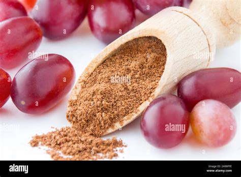 Grape seed powder Stock Photo - Alamy