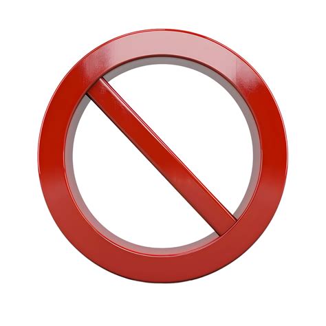 Block sign icon isolated on transparent background 48046135 PNG