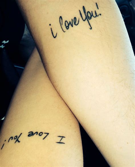 Couple tattoos in our own writing More Couple Tattoo Quotes, Love Quote ...