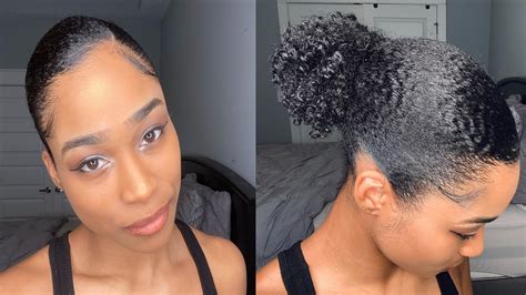 Slicked Back Wavy Hair Women