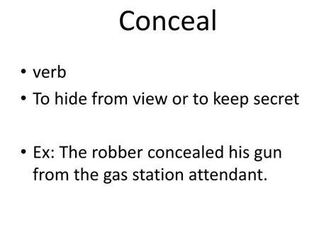 conceal powerpoint    id
