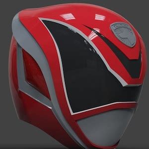 Power Rangers SPD Red Ranger Helmet STL - Etsy