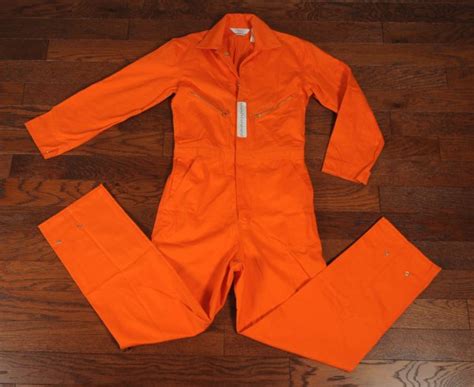 Vintage Orange Prison Coveralls