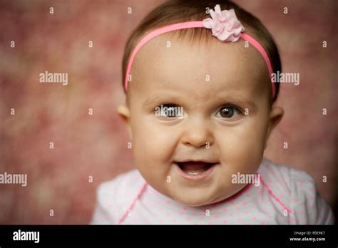 Smiling baby girl Stock Photo - Alamy