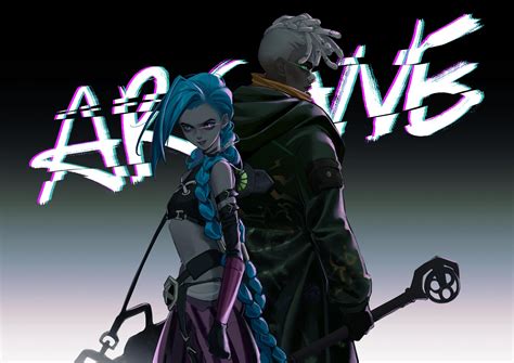 jinx, arcane jinx, ekko, and firelight ekko (league of legends and 1