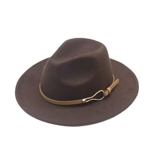 Фетровая шляпа с широкими полями, британская большая шляпа Fedora ...