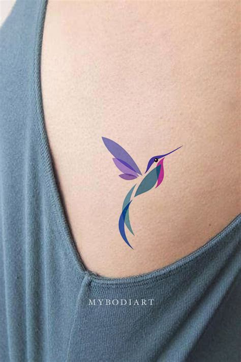 small hummingbird tattoo 7