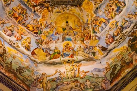 Jesus Vasari Fresco Duomo Cathedral Florence Editorial Stock Image ...