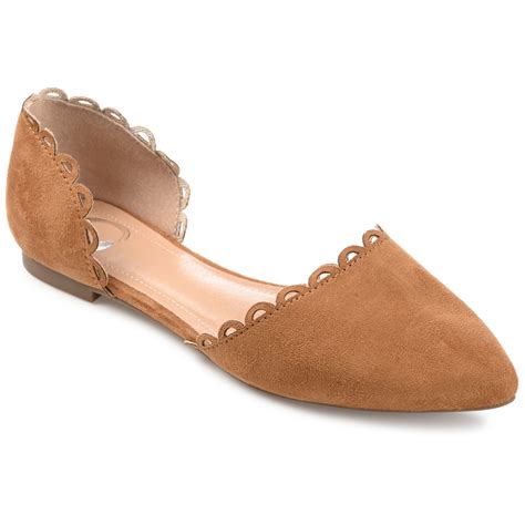 Journee Women's Jezlin Almond Toe D'Orsay Flats, Wide Width Available