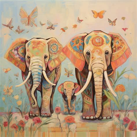 spring elephant art print  stock photo public domain pictures