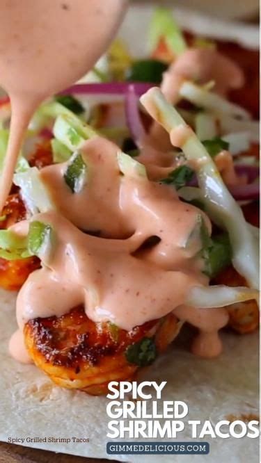 Spicy Grilled Shrimp Tacos | Grilled shrimp recipes, Spicy recipes ...