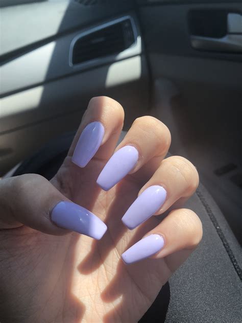 Coffin Light Purple Nail Designs : These nail designs are for the teens.
