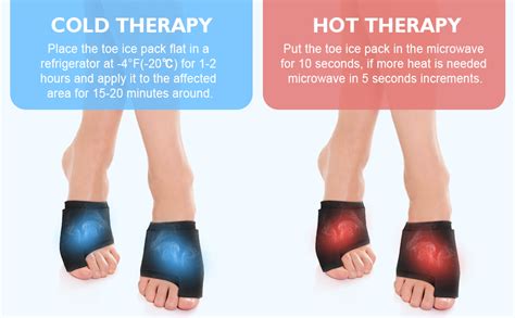 Forefoot Toe Ice Pack - Cold & Heat Therapy Gel for Ball of Foot Pain ...