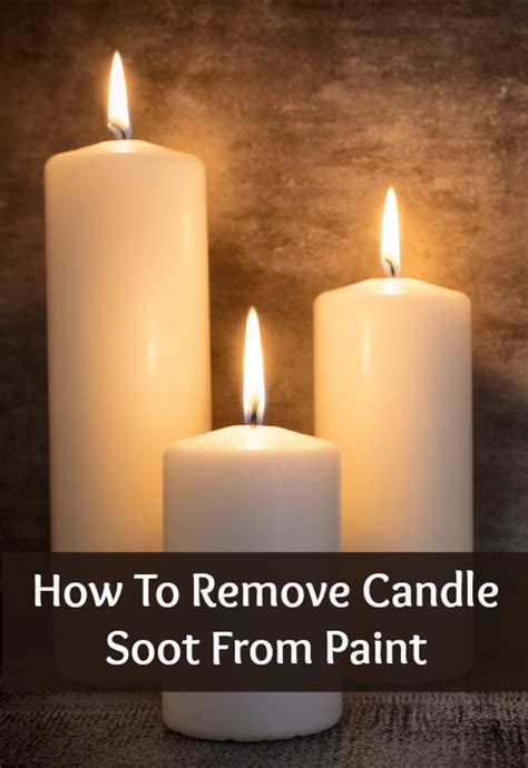 how to clean candle soot off walls