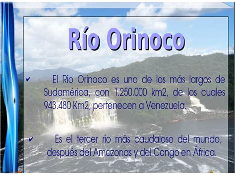 Recorrido del Rio Orinoco | Geografía de Venezuela