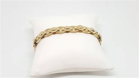 carat yellow gold bracelet length  cm catawiki