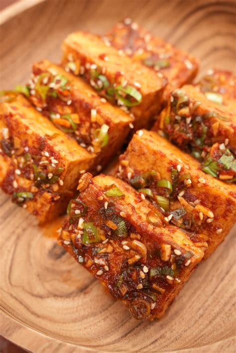 korean braised tofu dubu jorim video cj eats recipes