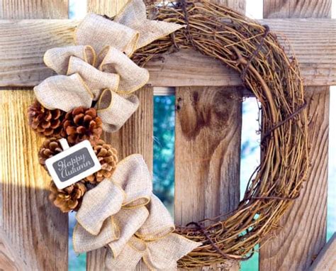 Six DIY Fall Wreaths for Your Autumn Front Door - Crafting Her Joy
