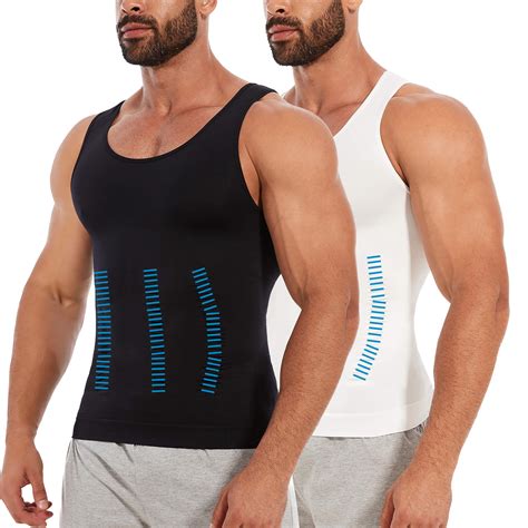 manifique  packs compression shirts  men gynecomastia tank tops