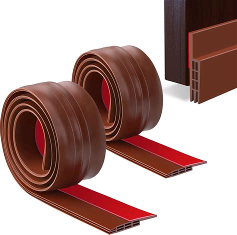 YOUSHARES Brown Door Seal - 2" Width x 39" Length Draught Excluder ...