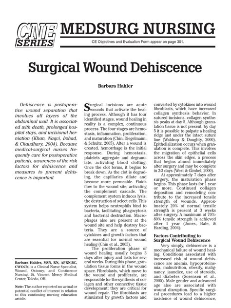 Surgical Wound Dehiscence | Wound Healing | Wound