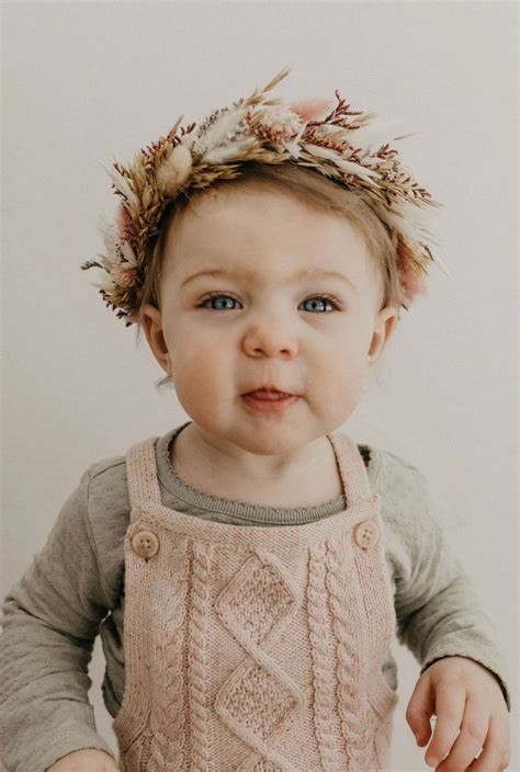 Dried Flower Crown, Newborn Crown, Flower Crown Halo, Baby Flower Crown