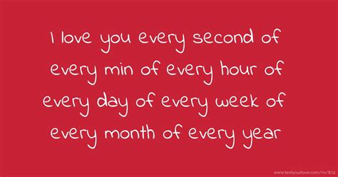 love      min   hour  text message