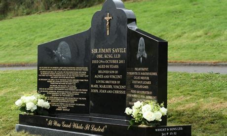 Jimmy Savile's £4,000 headstone removed 'to be used as landfill' | UK ...