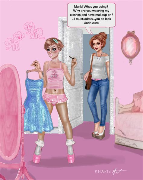 Michelle 1: Emerging Sissy Caught by Big Sister by kharis-art on DeviantArt