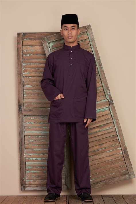Pakaian Tradisional Melayu Lelaki Baju Melayu Cekak Musang - âˆš 7 ...