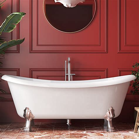 freestanding tub  claw feet elegant bathroom accent  timeless style