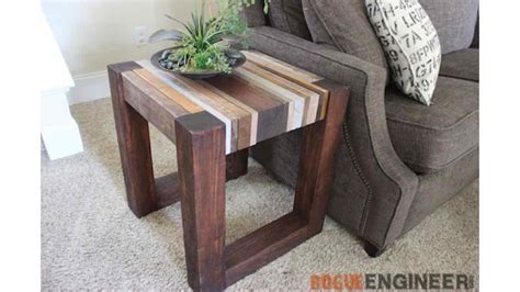 Scrap Wood End Table – Free Woodworking Plan.com