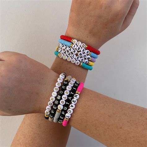 taylor swift eras  bracelets friendship bracelet exchange etsy