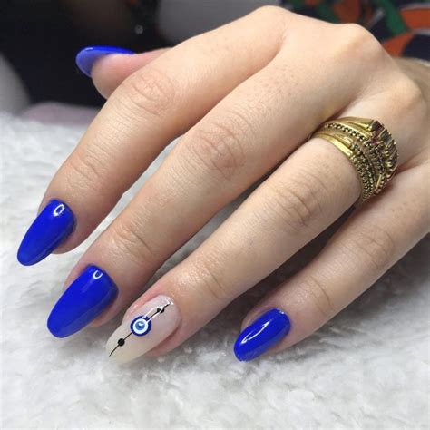 Unha Em Gel Azul Royal - Unhas em gel azul: 55 inspirações e tutoriais