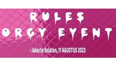 gawat pesta orgy ternyata  digelar   daerah lain  kota