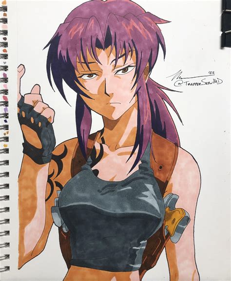 Revy, art by me : blacklagoon