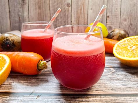 Suco De Beterraba Laranja E Cenoura - Suco de beterraba com cenoura e laranja - Receiteria
